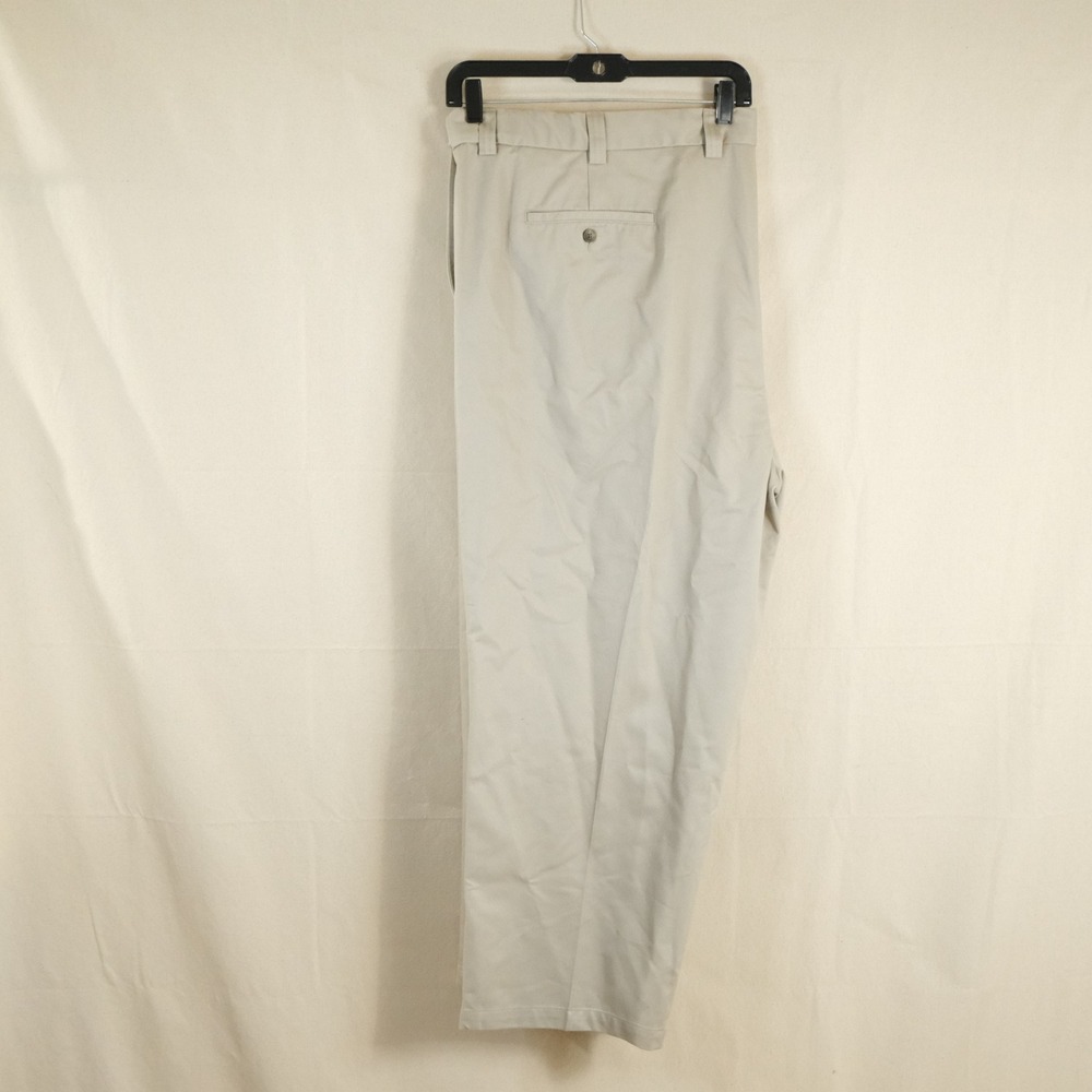 Oak Hill 54x28 Premium Pant Khaki Beige Pleated Chino Trousers 100% Cotton Mens